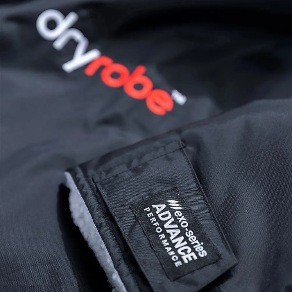 dryrobe Advance Long Sleeve Changing Robe - Black / Grey Extra Image 4